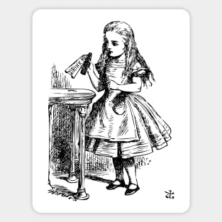 Alice in Wonderland | Drink Me | Vintage Alice | Magnet